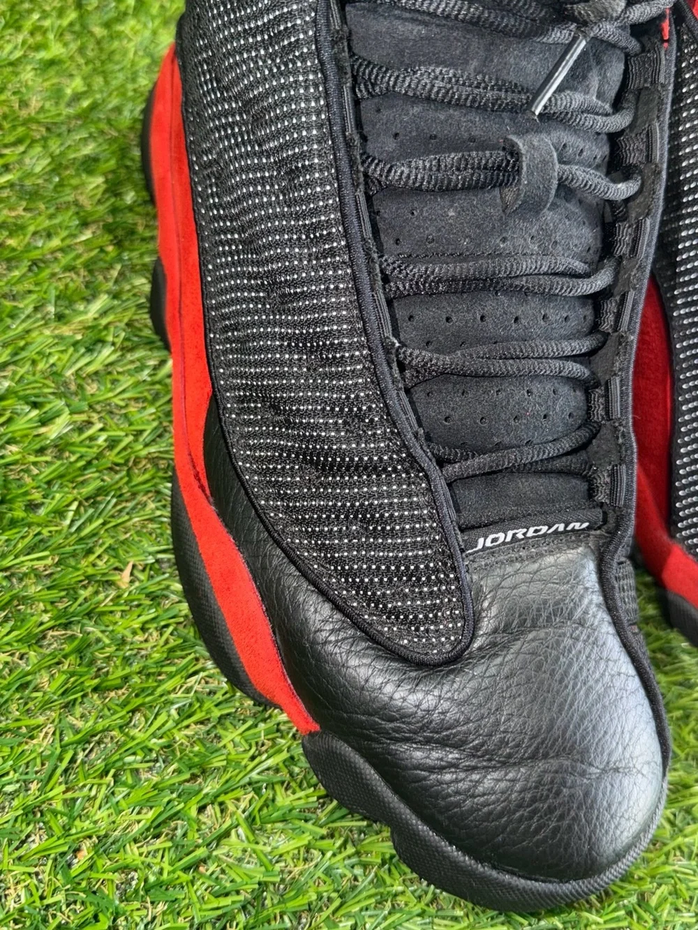 Jordan 13 Retro Bred 2004 Black Red Leather 309259-061 Mens Size 10.5 High Top
